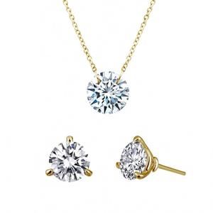 NEW LAFONN women's holiday 2021 solitaire set in gold